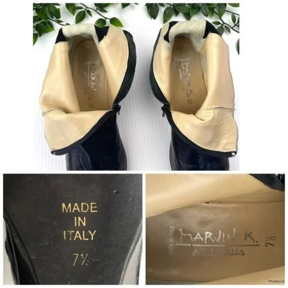 AQUATALIA by Marvin K. Wedge Ankle Bootie Black 7.5